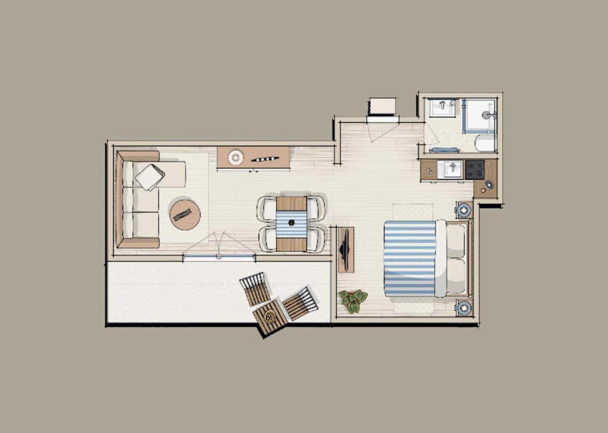 Stromdampfer, Stromdampferdeck Apartment